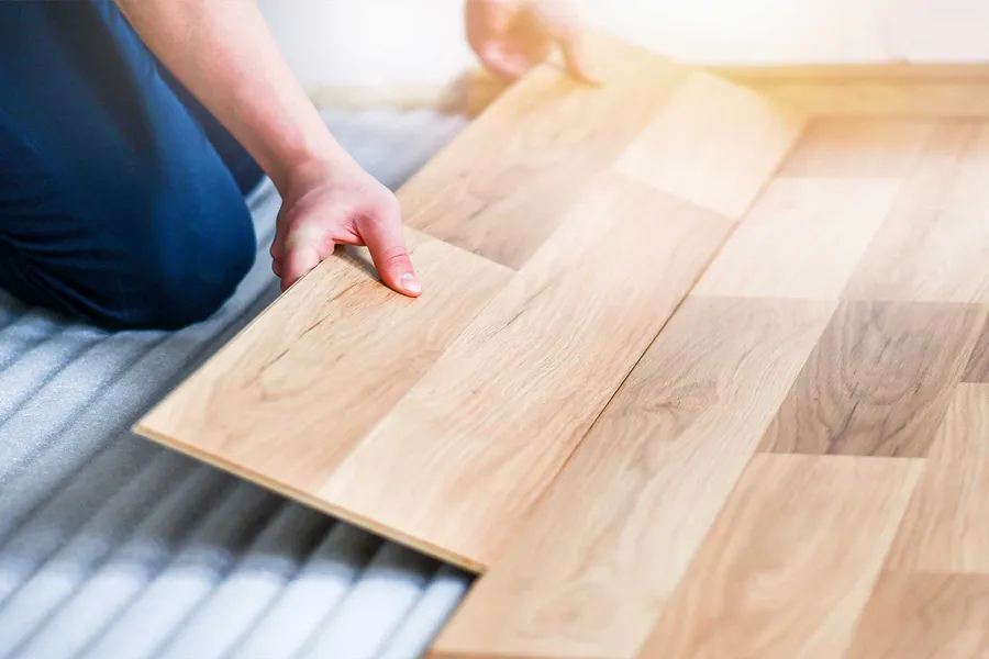 Laminate flooring installed by Next Level Flooring on the Mid North Coast